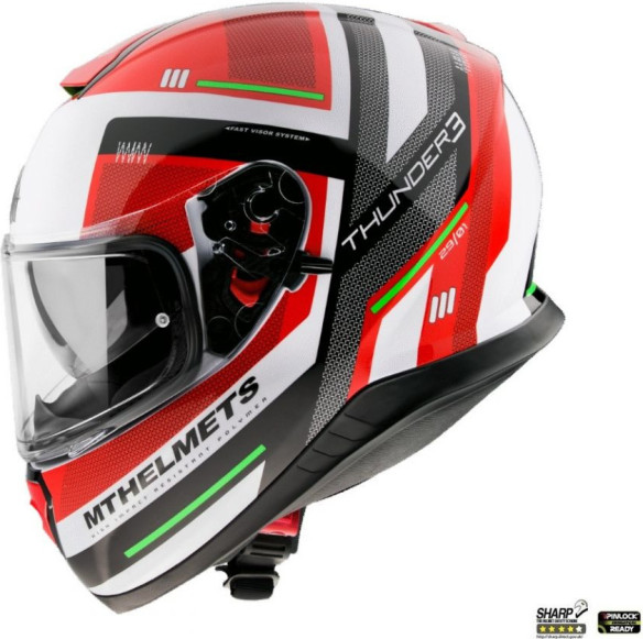Casca Moto Full-Face Thunder 3 SV Carry C5 Gloss Pearl Red
