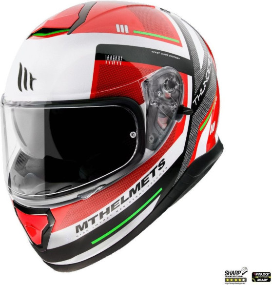 Casca Moto Full-Face Thunder 3 SV Carry C5 Gloss Pearl Red