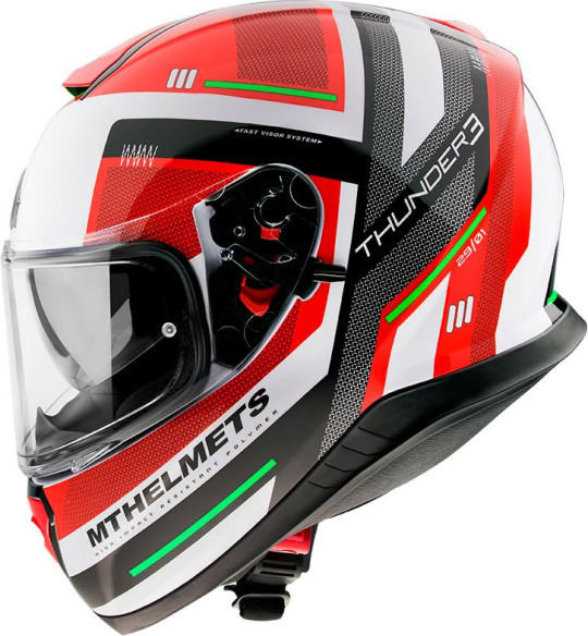 Casca Moto Full-Face Thunder 3 SV Carry C5 Gloss Pearl Red