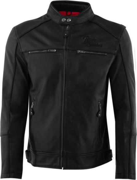 Geaca Moto Piele Chase Black/Black