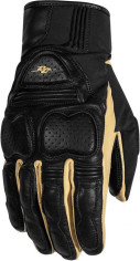 Manusi Moto Piele Black/Beige