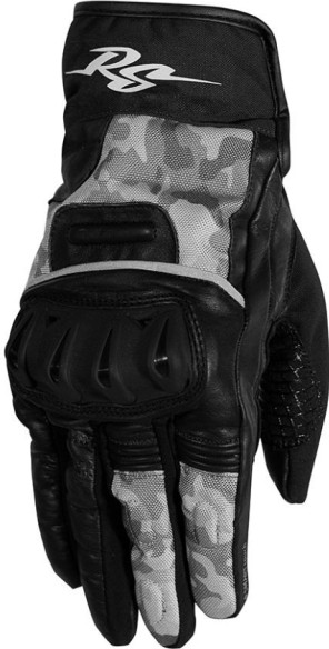 Manusi Moto Piele/Textile Randy Black/Camo Grey