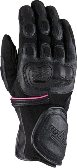 Manusi Moto Dama Textile/Piele 4499-150 Dirt Road Black/Pink
