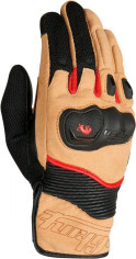 Manusi Moto Textile/Piele 4544-255 Dust D3O Sand-Black-Red
