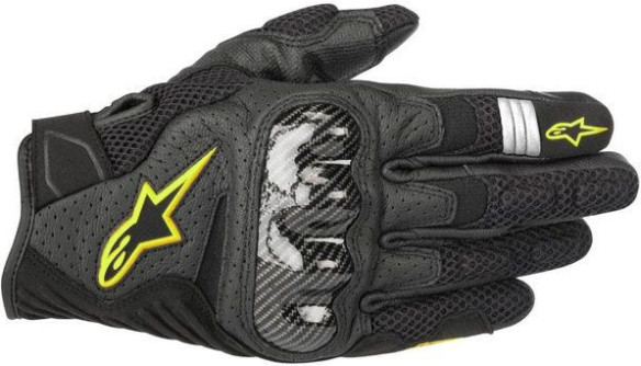 Manusi Moto Textile/Piele SMX-1 Air V2 Bk/Yl Fluo