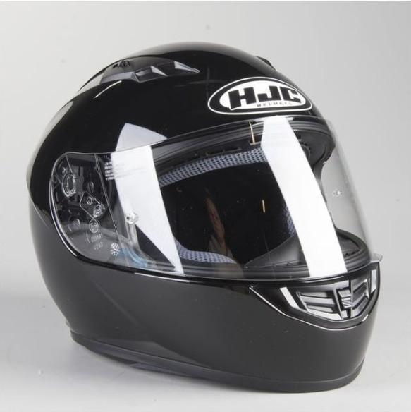 Casca Moto Full-Face CS-15 Solid Black Glossy