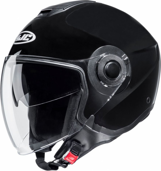 Casca Moto Jet i40 Solid Lucios Black