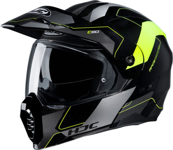 Casca Moto Flip-Up C80 Rox Yellow Fluo