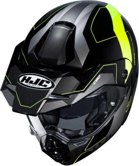 Casca Moto Flip-Up C80 Rox Yellow Fluo
