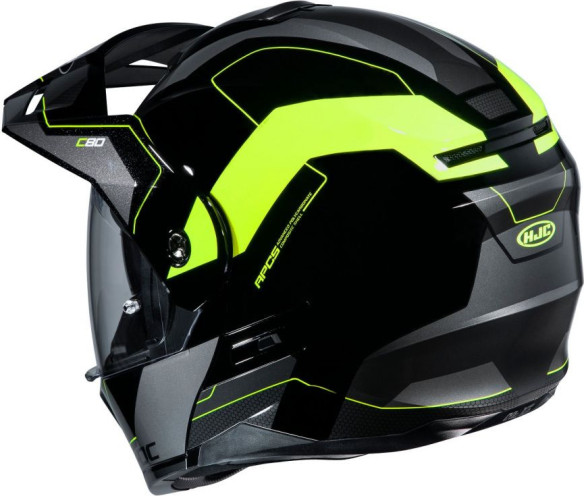 Casca Moto Flip-Up C80 Rox Yellow Fluo