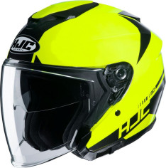 Casca Moto Jet i30 Baras Yellow Fluo