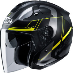 Casca Moto Jet FG-JET Komina Yellow Fluo