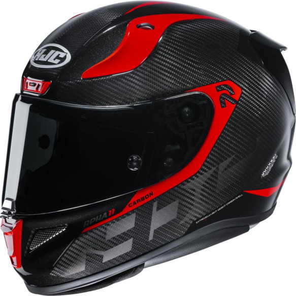 Casca Moto Full-Face RPHA 11 Carbon Bleer Black/Red 24