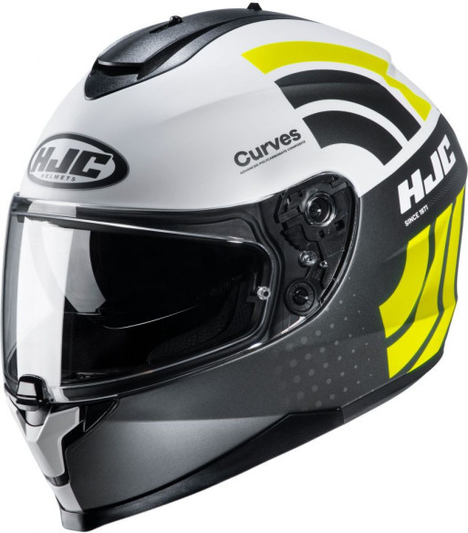 Casca Moto Full-Face C70 Curves Yellow Fluo