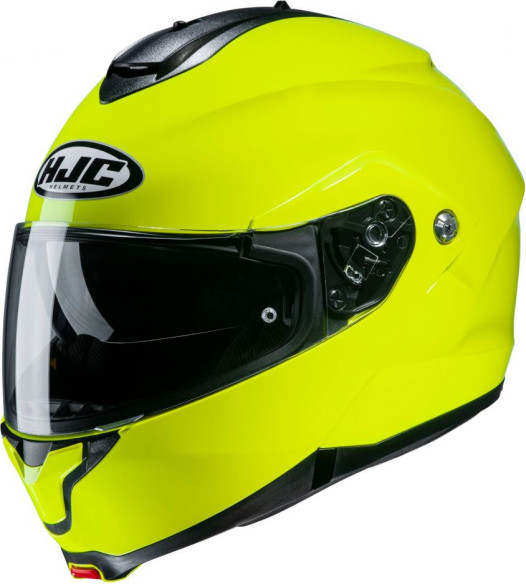 Casca Moto Flip-Up C91 Solid Yellow Fluo