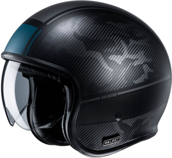 Casca Moto Jet V30 Alpi Blue