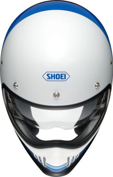 Casca Moto Retro EX-Zero Equation TC-11 Blue/White Glossy