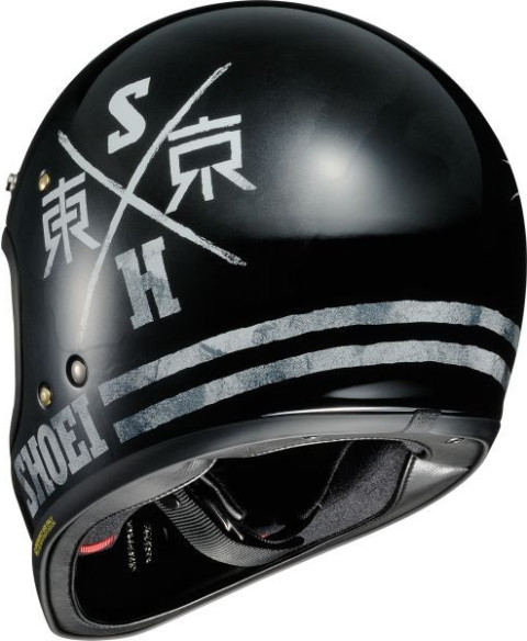 Casca Moto Retro EX-Zero Xanadu TC-5 Black Glossy