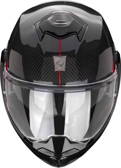 Casca Moto Modulara Flip-Up Exo-Tech Carbon Top Black/Red