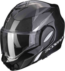 Casca Moto Modulara Flip-Up Exo-Tech Carbon Top Black/White