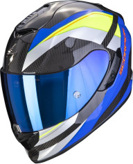 Casca Moto Full-Face Exo-1400 Carbon Air Legione Blue/Neon Yellow