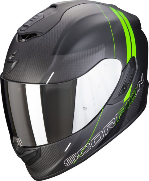 Casca Moto Full-Face Exo-1400 Carbon Air Drik Matt Black/Green