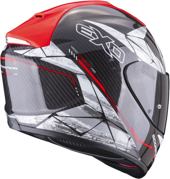 Casca Moto Full-Face Exo-1400 Carbon Air Aranea Black/Neon Red