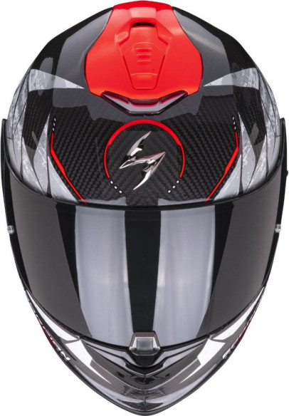 Casca Moto Full-Face Exo-1400 Carbon Air Aranea Black/Neon Red