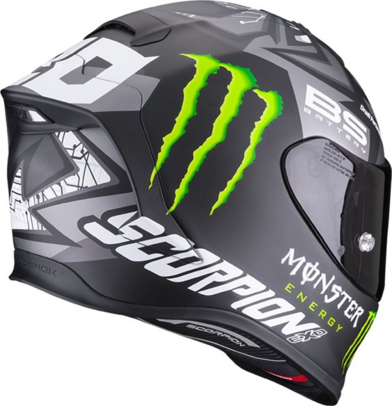 Casca Moto Full-Face Exo-R1 Air Replica Fabio Monster Matt Black/Silver
