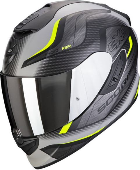 Casca Moto Full-Face Exo-1400 Air Attune Grey Matt/Black/Neon Yellow