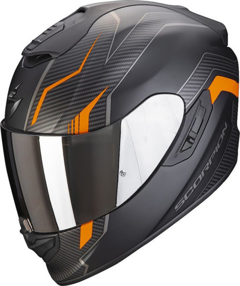 Casca Moto Full-Face Exo-1400 Air Fortuna Matt Black/Orange