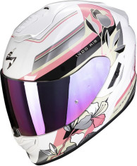 Casca Moto Full-Face Exo-1400 Air Gaia Pearl White/Pink/Green