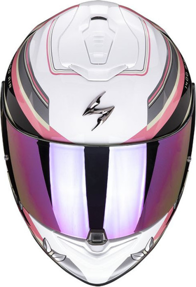 Casca Moto Full-Face Exo-1400 Air Gaia Pearl White/Pink/Green