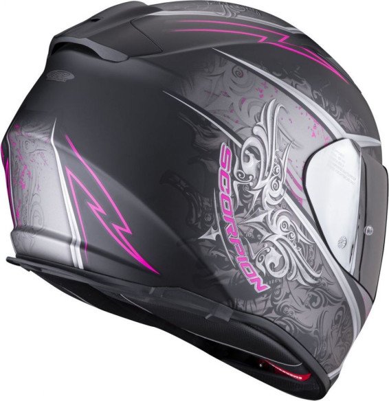 Casca Moto Full-Face Exo-491 Run Matt Black/Pink