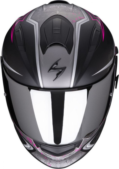 Casca Moto Full-Face Exo-491 Run Matt Black/Pink