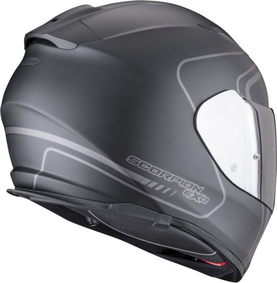 Casca Moto Full-Face Exo-491 West Matt Black/Silver