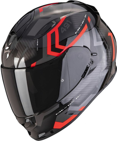 Casca Moto Full-Face Exo-491 Spin Black/Red