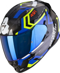 Casca Moto Full-Face Exo-491 Spin Black/Blue/Neon Yellow