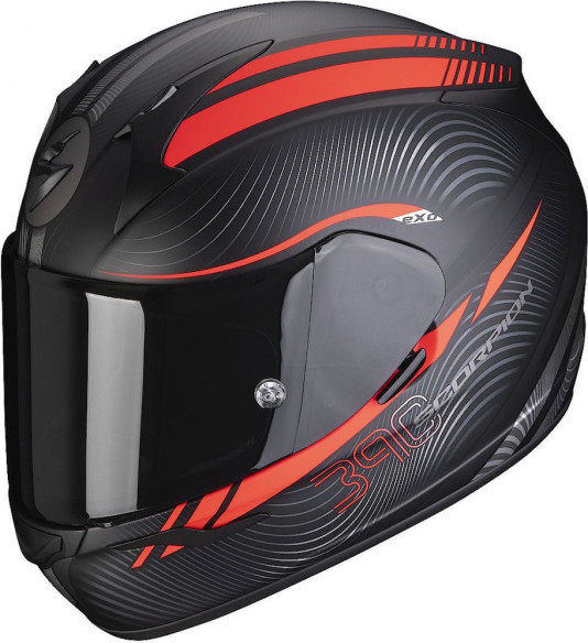 Casca Moto Full-Face Exo-390 Sting Matt Black/Red