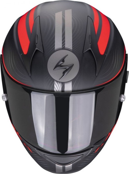 Casca Moto Full-Face Exo-390 Sting Matt Black/Red