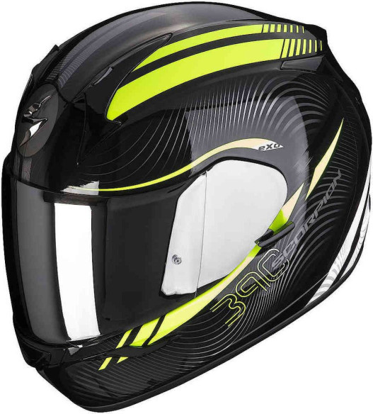 Casca Moto Full-Face Exo-390 Sting Black/Neon Yellow
