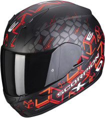 Casca Moto Full-Face Exo-390 Cube Matt Black/Red