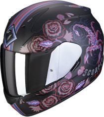 Casca Moto Full-Face Exo-390 Chica II Matt Black/Pink