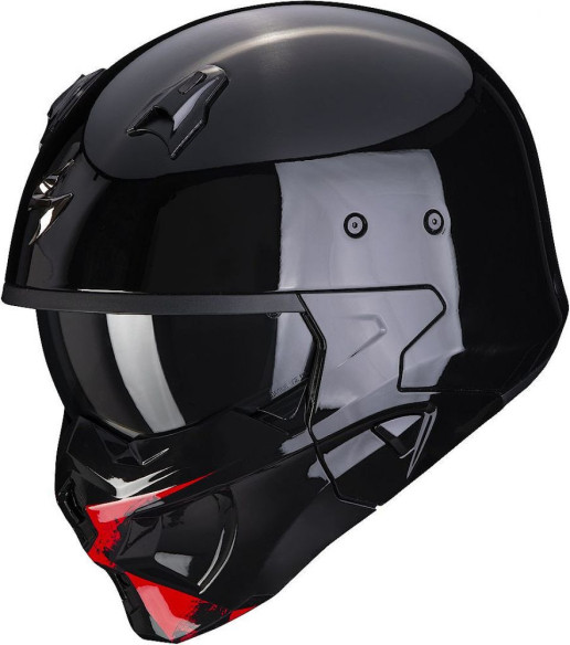 Casca Moto Open Face Covert-X Tanker Black/Red