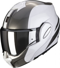 Casca Moto Flip-Up Exo-Tech Forza Pearl White/Silver
