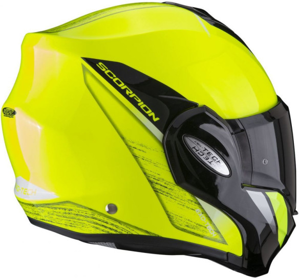 Casca Moto Flip-Up Exo-Tech Primus Neon Yellow/Black