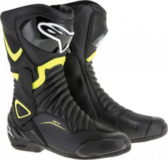 Cizme Moto Smx-6v2 Vented Black/Yellow