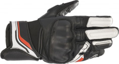 Manusi Moto Piele/Textile Booster V2 Black/White