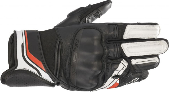 Manusi Moto Piele/Textile Booster V2 Black/White
