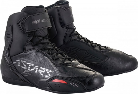 Ghete Moto Shoe Faster 3 Black/Gray/Red/White